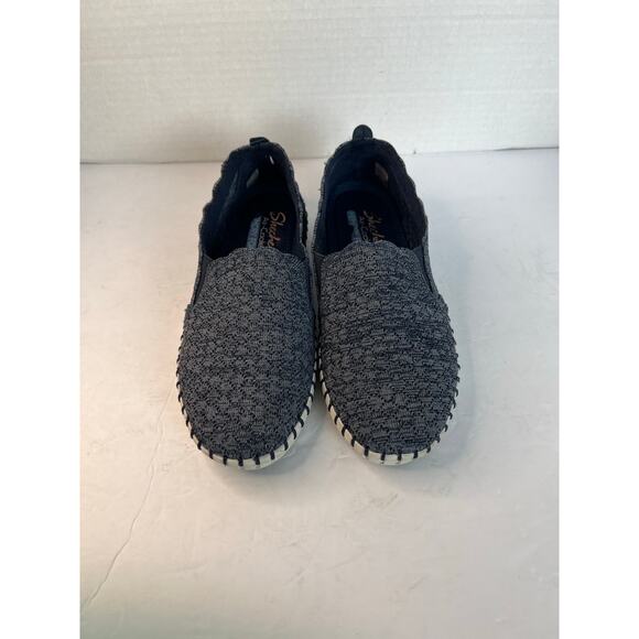 Skechers Navy Air Cooled Memory Foam Comfort Slip On Shoes Size 8.5 - Picture 3 of 10